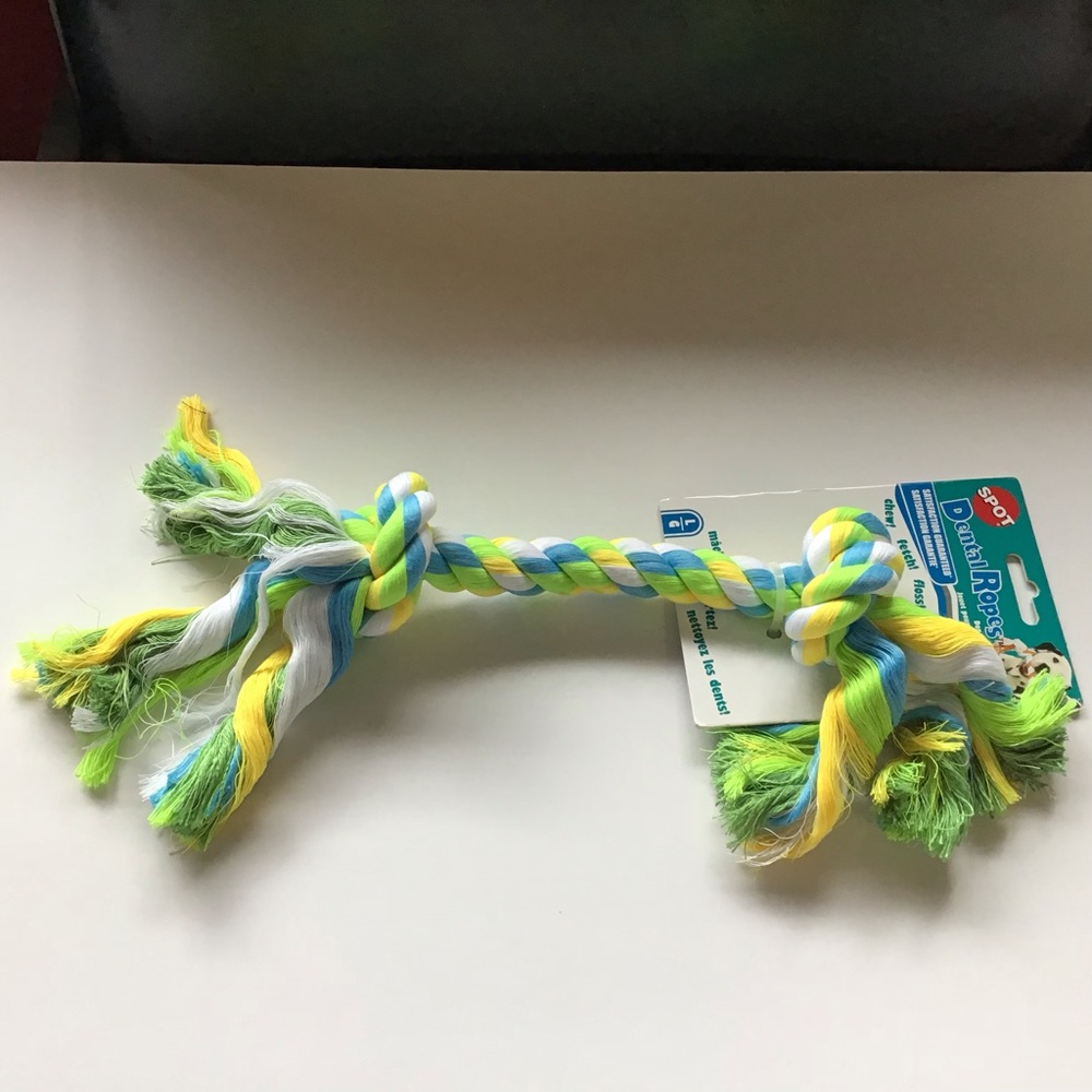 Spot Ethical Pet Dental Ropes 2 Knot Dog Chew Toy